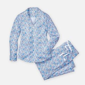 Petite Plume Pajama Set French Blue Floral Fleur D’Azur Print